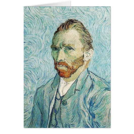 Self Portrait by Vincent Van Gogh Cards (Front)