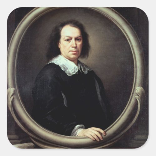 Self portrait c1670_73 square sticker