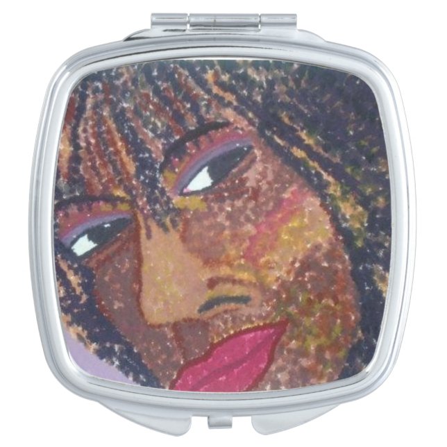 "Self Portrait" Compact Mirror (Front)
