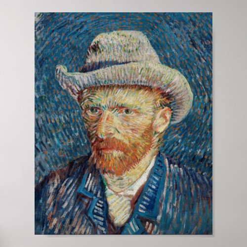 Self portrait de Van Gogh Poster