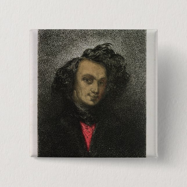 Self portrait, dressed for 'Hernani' Pinback Button (Front)