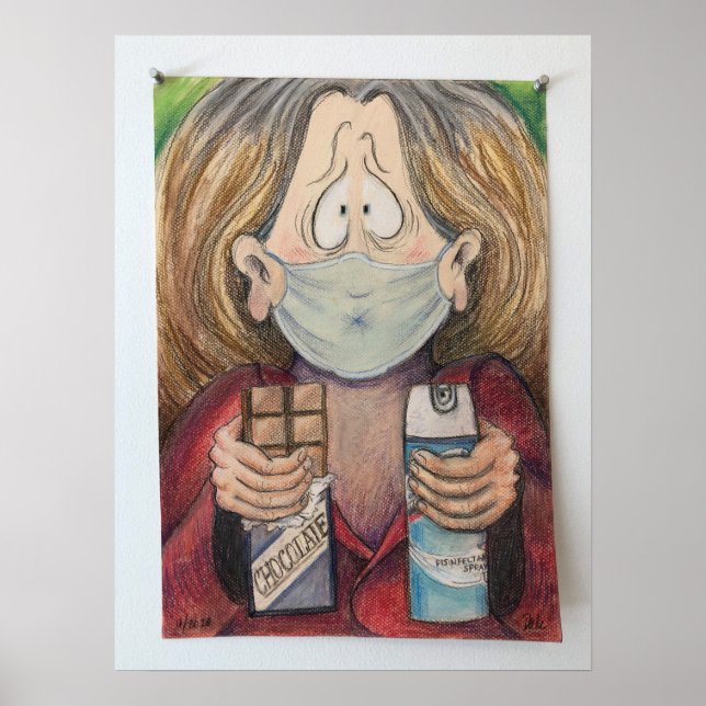 "Self-Portrait During a Pandemic," by Barbara Dale Poster (Front)