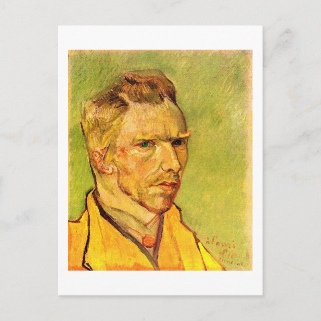 Self-Portrait for Friend Laval, Van Gogh Fine Art Postcard (Front)