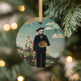 Self Portrait Henri Rousseau Ceramic Ornament