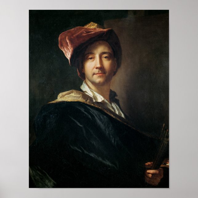 Self Portrait in a Turban, 1700 Poster (Front)