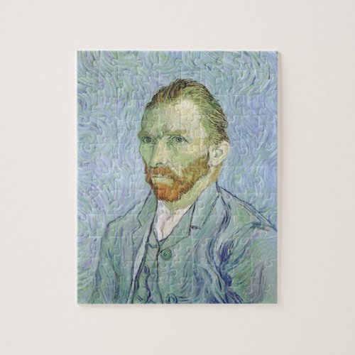 Self Portrait in Blue by Vincent van Gogh Jigsaw Puzzle
