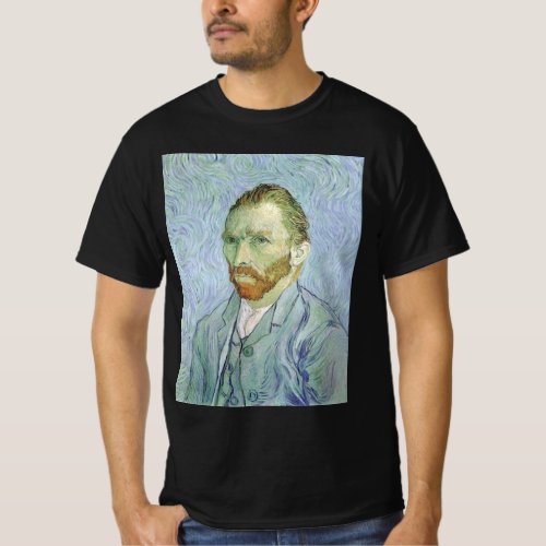 Self Portrait in Blue by Vincent van Gogh T_Shirt