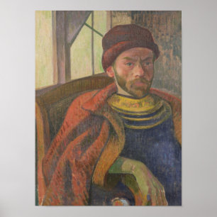 Self Portrait in Breton Costume, c.1889 Poster