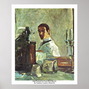 Self-Portrait In Front Of A Mirror Poster