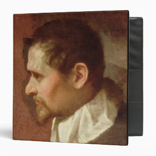 Self Portrait in Profile (oil on canvas) 3 Ring Binder