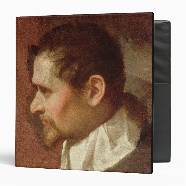 Self Portrait in Profile (oil on canvas) 3 Ring Binder (Front/Inside)