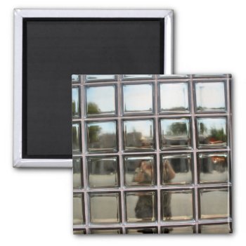 Self Portrait In Squares Magnet by DonnaGrayson_Photos at Zazzle