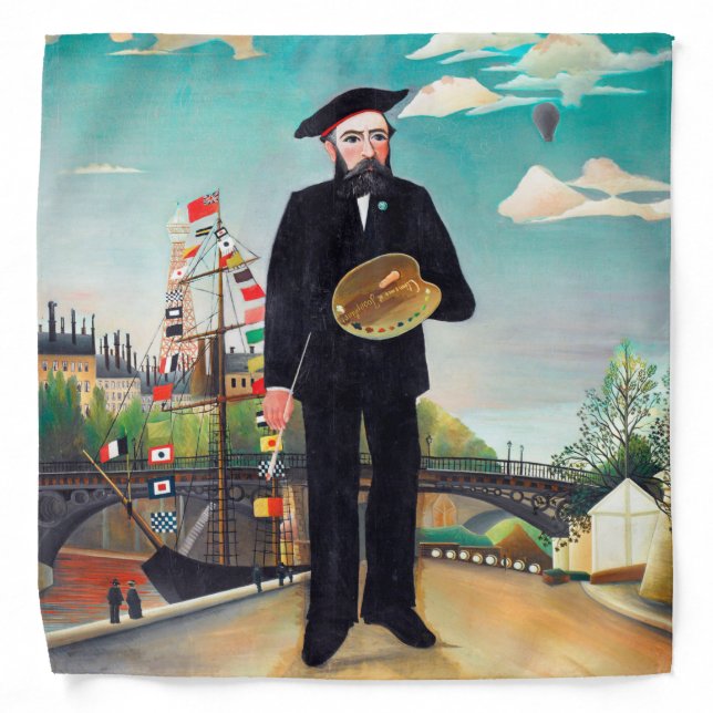 Self Portrait, Landscape, Rousseau Bandana (Front)