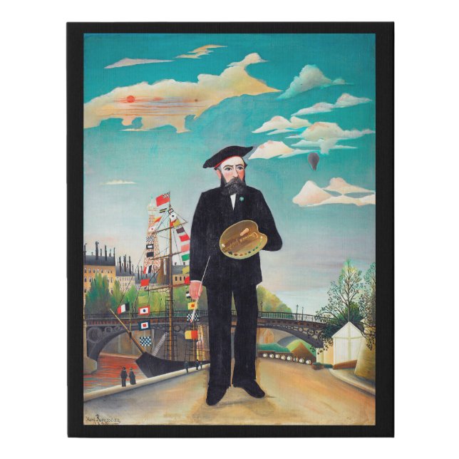 Self Portrait, Landscape, Rousseau Faux Canvas Print (Front)