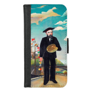 Self Portrait, Landscape, Rousseau iPhone 8/7 Wallet Case