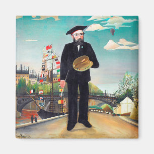 Self Portrait, Landscape, Rousseau Magnet