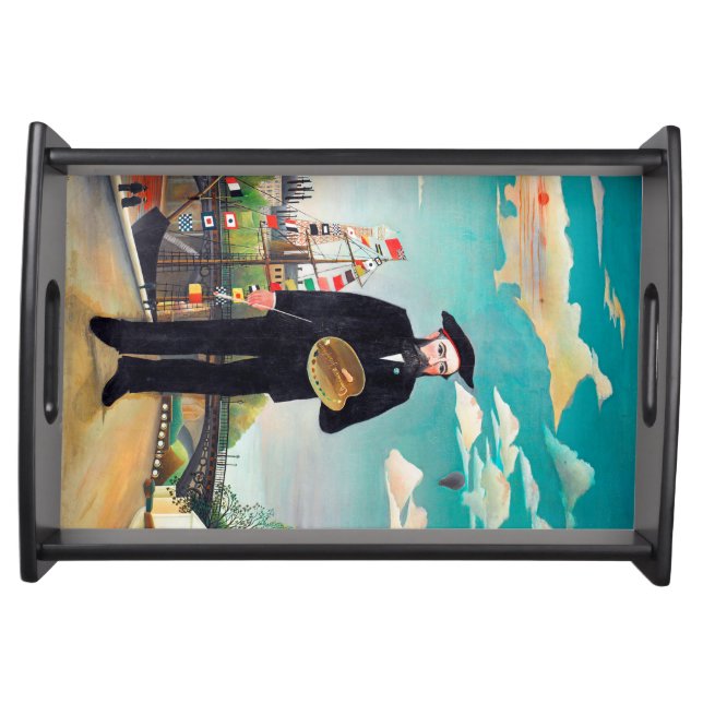 Self Portrait, Landscape, Rousseau Serving Tray (Front)