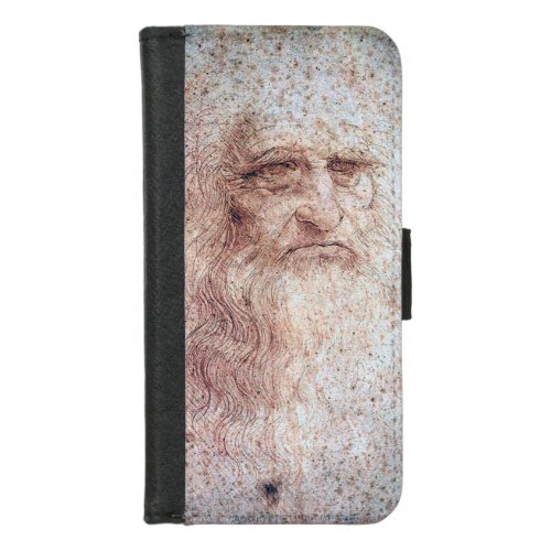 Self Portrait Leonardo da Vinci iPhone 87 Wallet Case