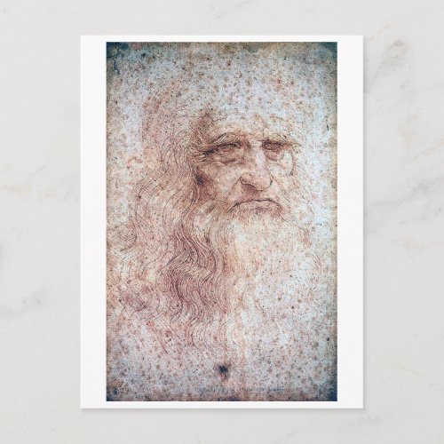 Self Portrait Leonardo da Vinci Postcard