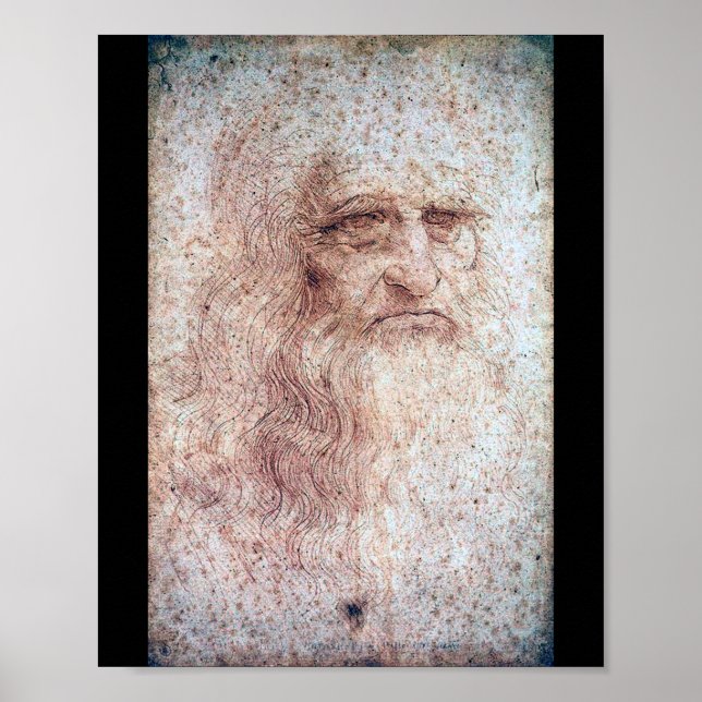 Self Portrait, Leonardo da Vinci Poster (Front)