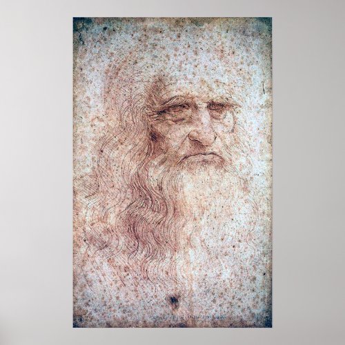 Self Portrait Leonardo da Vinci Poster