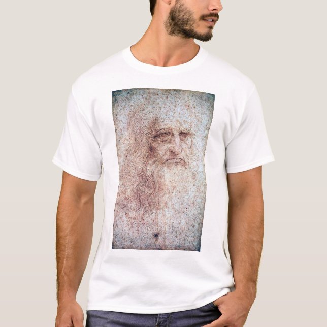 Self Portrait, Leonardo da Vinci T-Shirt (Front)