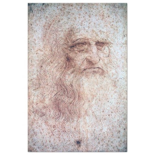 Self Portrait Leonardo da Vinci Tissue Paper