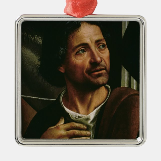 Self portrait metal ornament (Front)