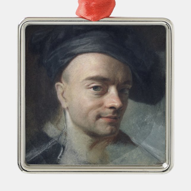 Self Portrait Metal Ornament (Front)