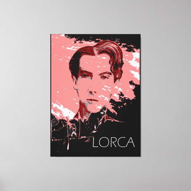 Self-Portrait of Garcia Lorca  Canvas Print (Front)