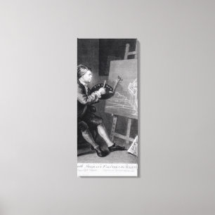 Self Portrait Painting the Comic Muse Canvas Print