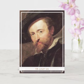 Self Portrait  Peter Paul Rubens oil painting art Card