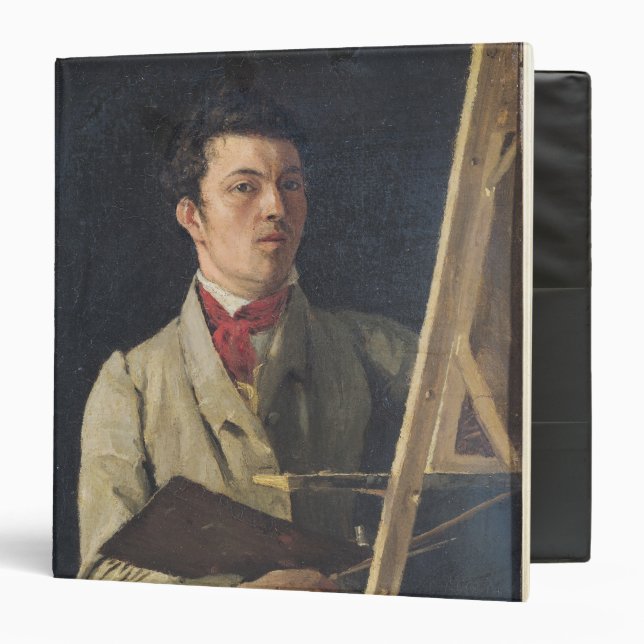 Self Portrait, Sitting next to an Easel, 1825 Binder (Front/Inside)