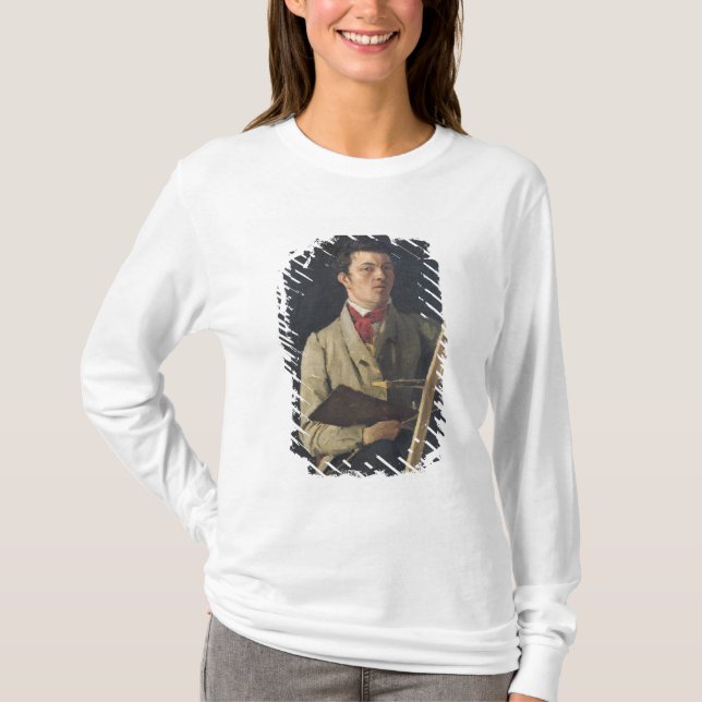 Self Portrait, Sitting next to an Easel, 1825 T-Shirt (Front)