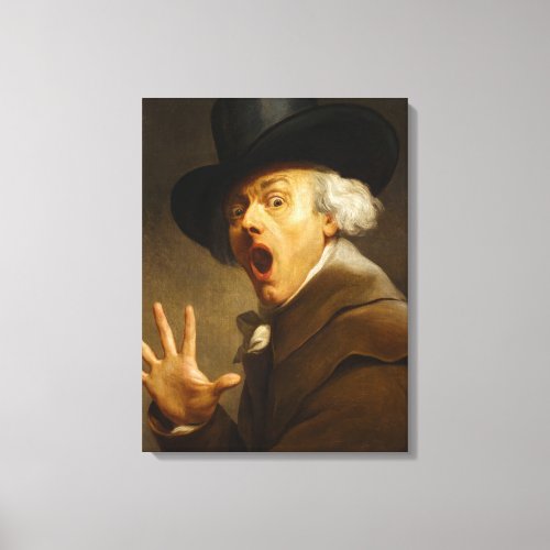 Self_Portrait The Surprise by Joseph Ducreux Canvas Print