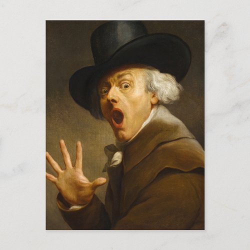 Self_Portrait The Surprise by Joseph Ducreux Holiday Postcard