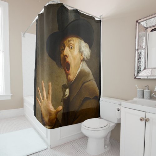 Self_Portrait The Surprise by Joseph Ducreux Shower Curtain