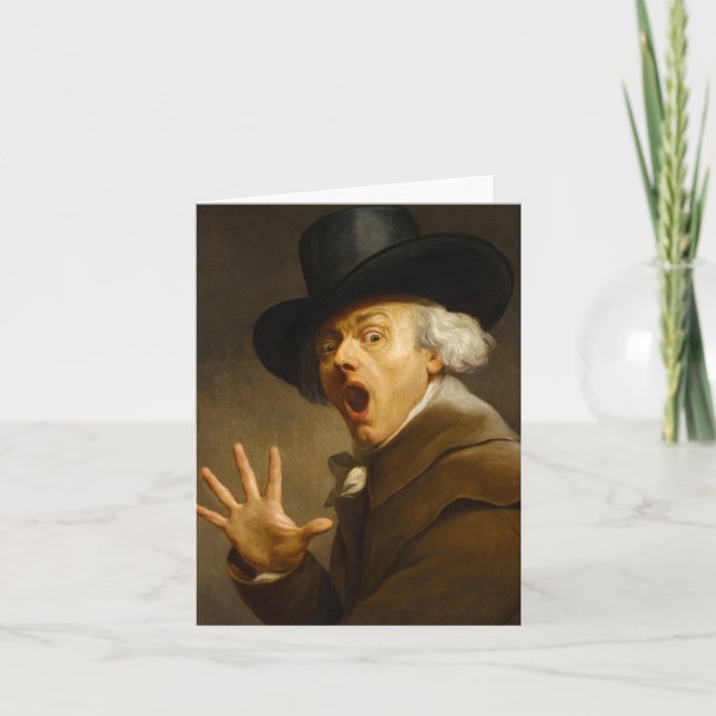 Self-Portrait, The Surprise by Joseph Ducreux Thank You Card (Front)
