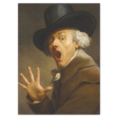 Self_Portrait The Surprise by Joseph Ducreux Tissue Paper