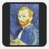 Round Vinyl Stickers - Van Gogh - Self Portrait – The Van Gogh Store