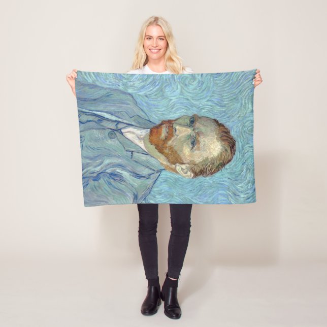 Self-Portrait, Vincent van Gogh, 1889 Fleece Blanket (In Situ)