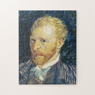 Self Portrait Vincent van Gogh fine art painting Jigsaw Puzzle