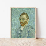Self-Portrait | Vincent Van Gogh Poster<br><div class="desc">Self-Portrait (1889) by Dutch post-impressionist artist Vincent Van Gogh. Van Gogh often used himself as a model for practicing figure painting. This was the last of his many self-portraits,  painted only months before his death. 

Use the design tools to add custom text or personalize the image.</div>
