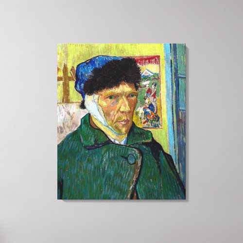 Self_Portrait w Bandaged Ear  Van Gogh  Canvas Print