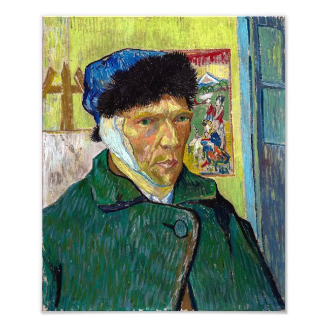 Self-Portrait w Bandaged Ear | Van Gogh | Photo Print (Front)