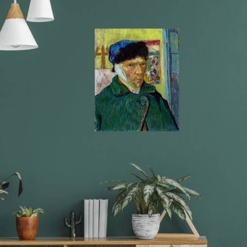 Self_Portrait w Bandaged Ear  Van Gogh  Poster