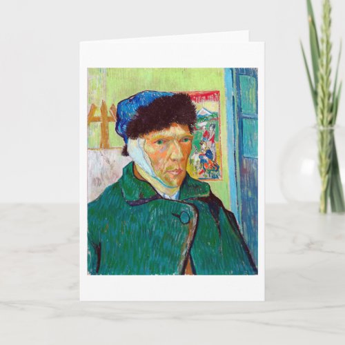 Self_Portrait With a Bandaged Ear Van Gogh Card
