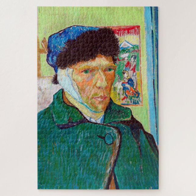 Self-Portrait With a Bandaged Ear, Van Gogh Jigsaw Puzzle (Vertical)
