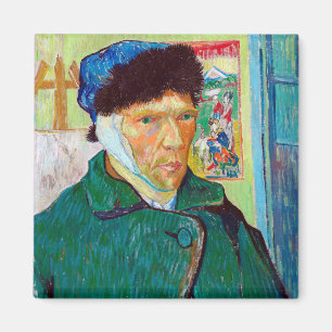 Self-Portrait With a Bandaged Ear, Van Gogh Magnet