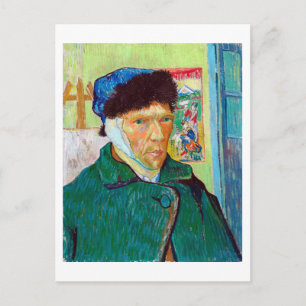 Self-Portrait With a Bandaged Ear, Van Gogh Postcard
